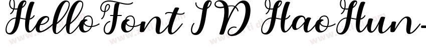 HelloFont ID HaoHun字体转换